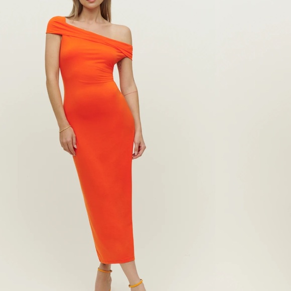 midi hot pink dresses Vanessa Hot Pink Double Layer Ruched Midi Dress